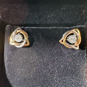 NWT Diamond, Yellow Gold, White Gold - earrings